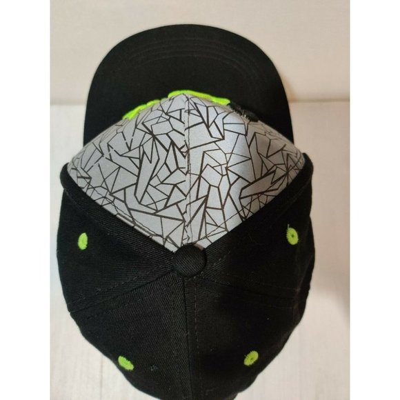 2 LEGIT Black Gray Green Snapback Cap Hat Brothers - Picture 5 of 12